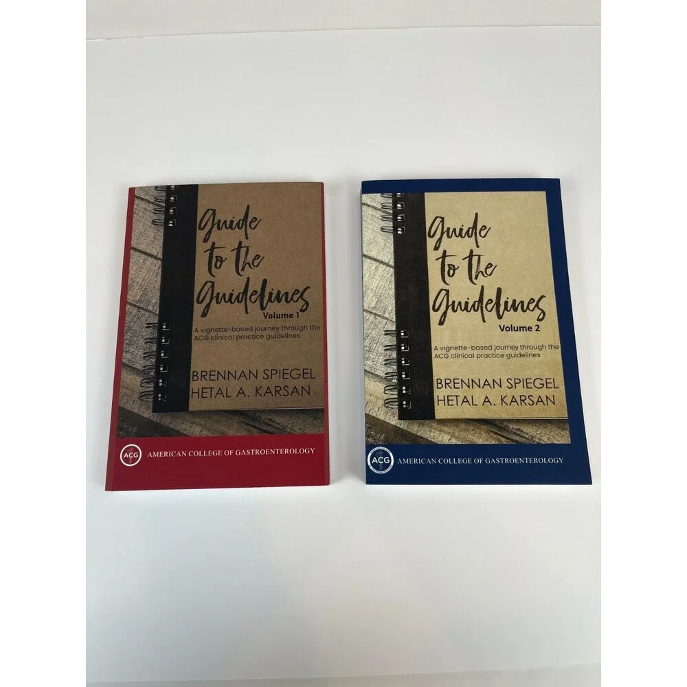 Lot of Guide to the Guidelines Volume 1 & 2- Spiegel & Karson- ACG GI Infection,